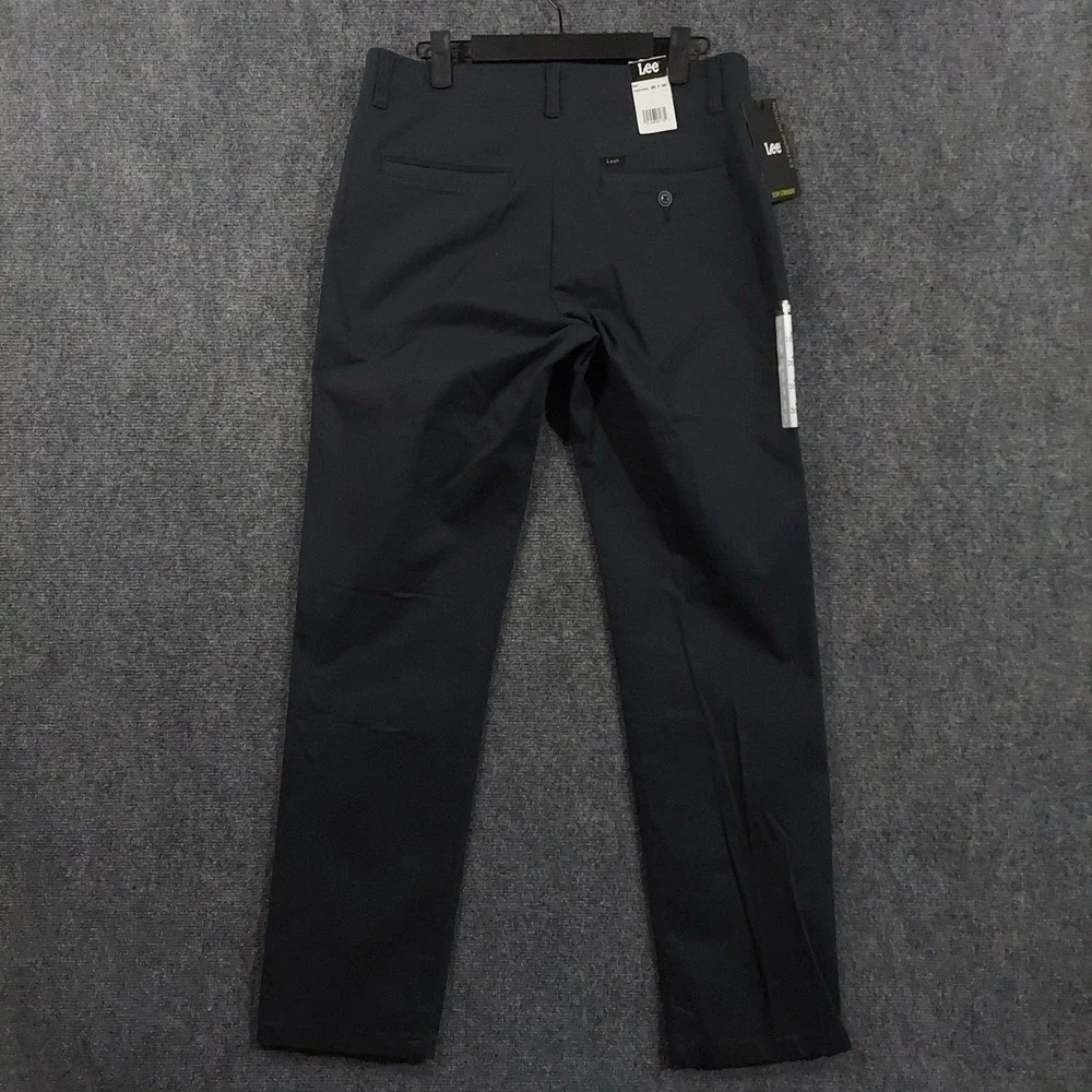 NEW Lee Pants Mens 30x30 Navy Extreme Motion Slim Straight Stretch Chino Casual